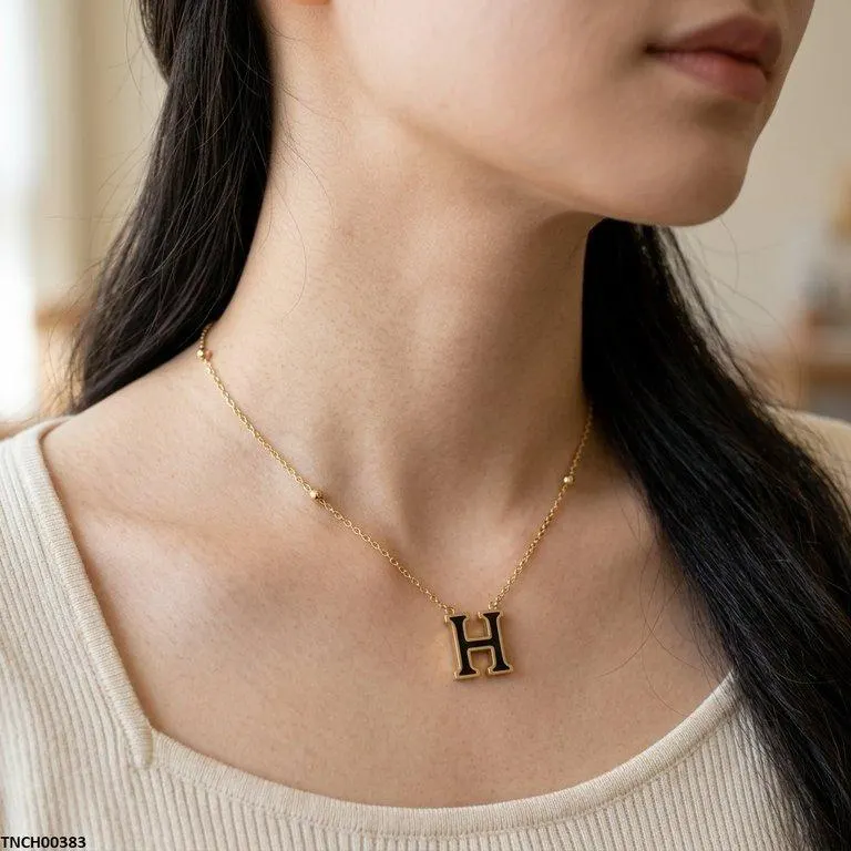 Bhs Double H-Shap Stainless Steel Necklace