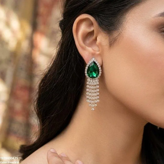 Tear Layered Drop Earrings