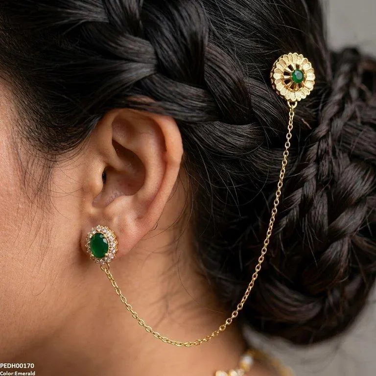 Ear Long Chain Hiar Cuff Earrings