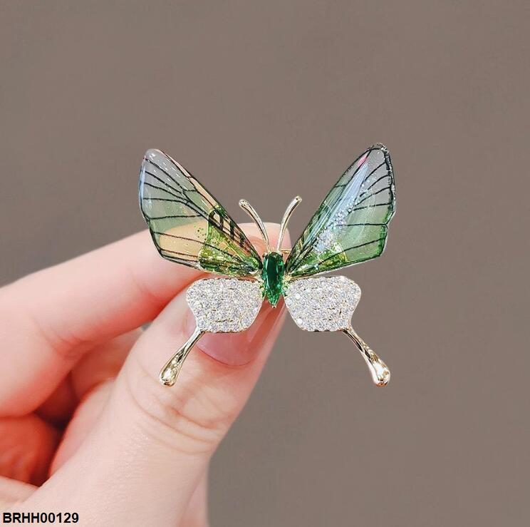 Butterfly Zircon Broach