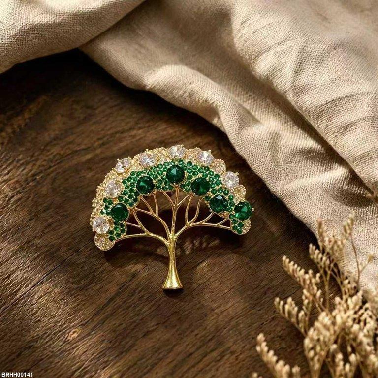 Tree Zircon Broach