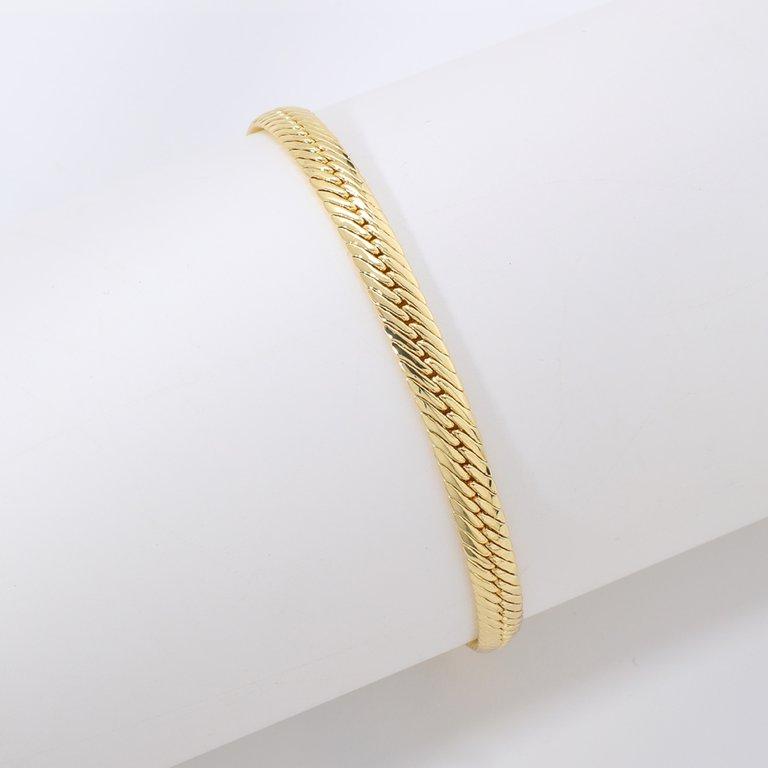 Wave Link Chain Bracelet