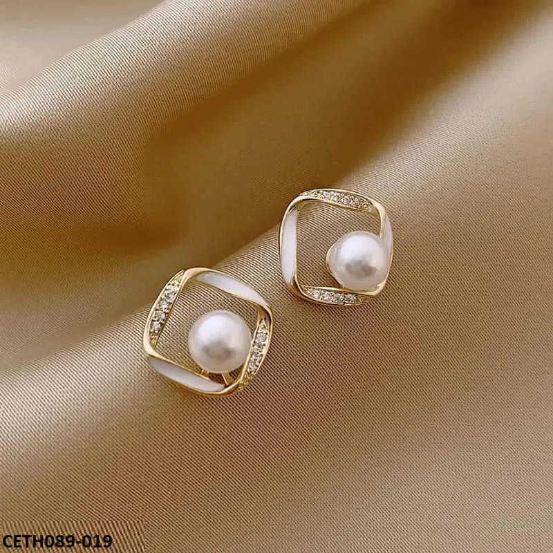 Square Pearl Tops Pair