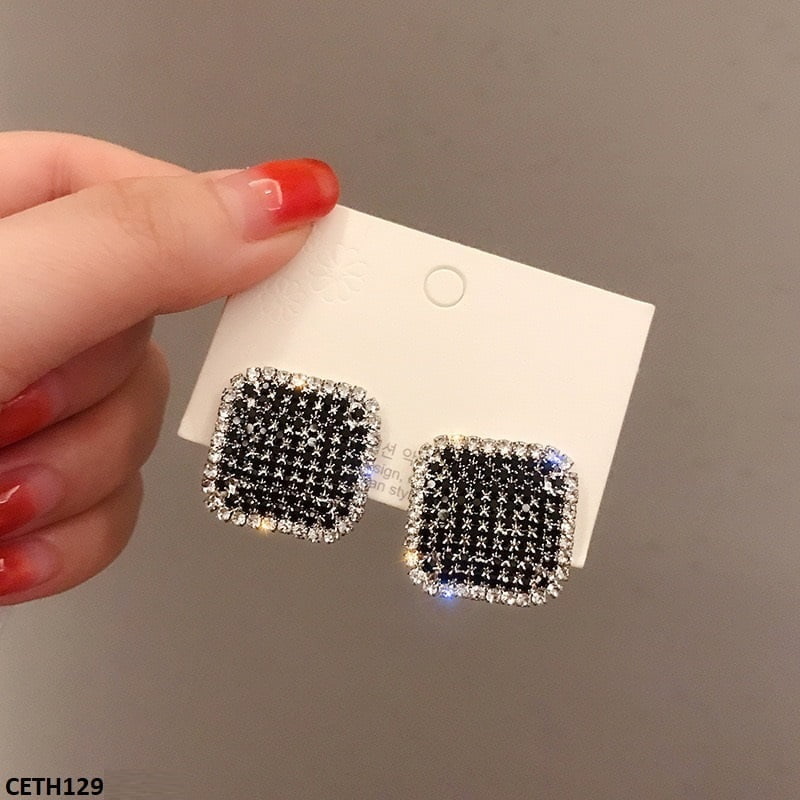 Square Stud Tops Pair