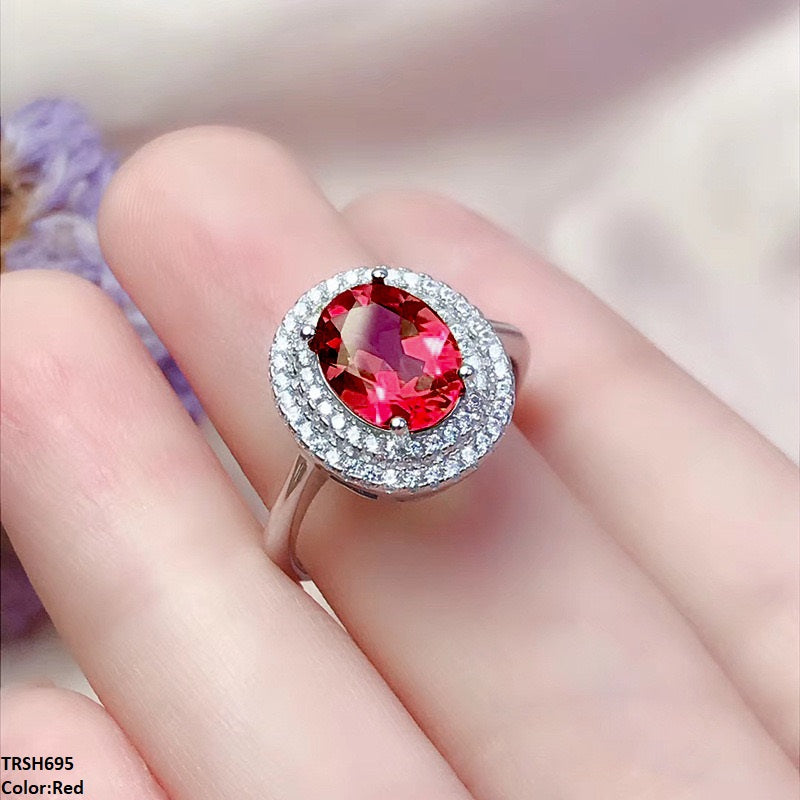 Step Oval Adjustable Ring