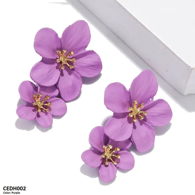 Jmn Flower Drop Earrings
