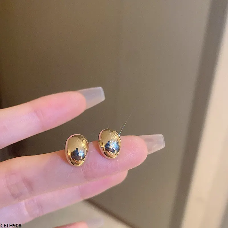 Mate Press Cup Ear Stud Tops Pair