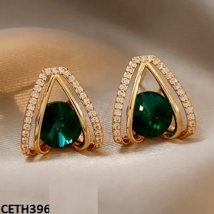 Curved-V Stud Tops Pair