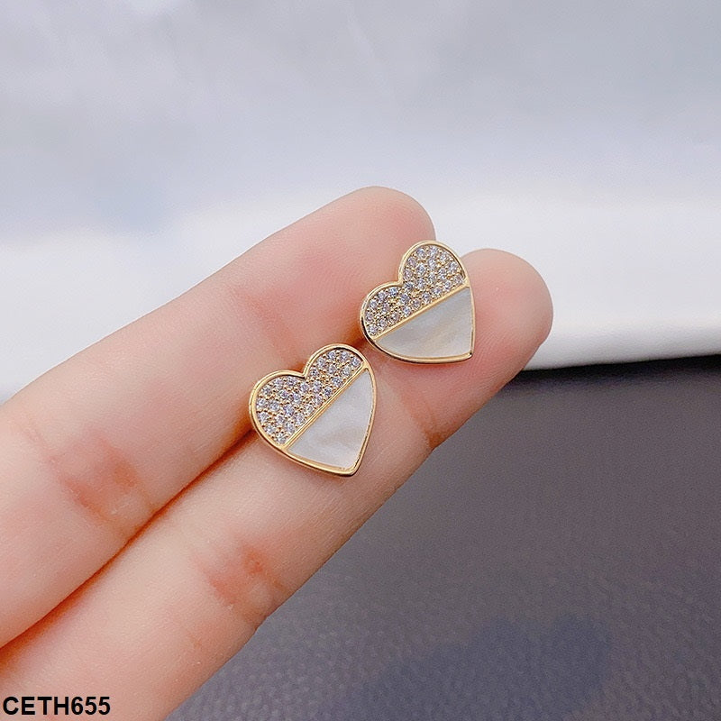 Heart Ear Tops Pair