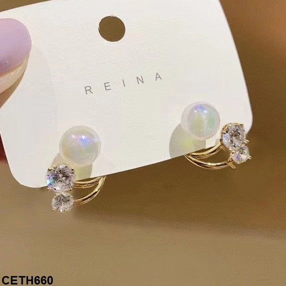 C Layer Pearl Ear Tops Pair
