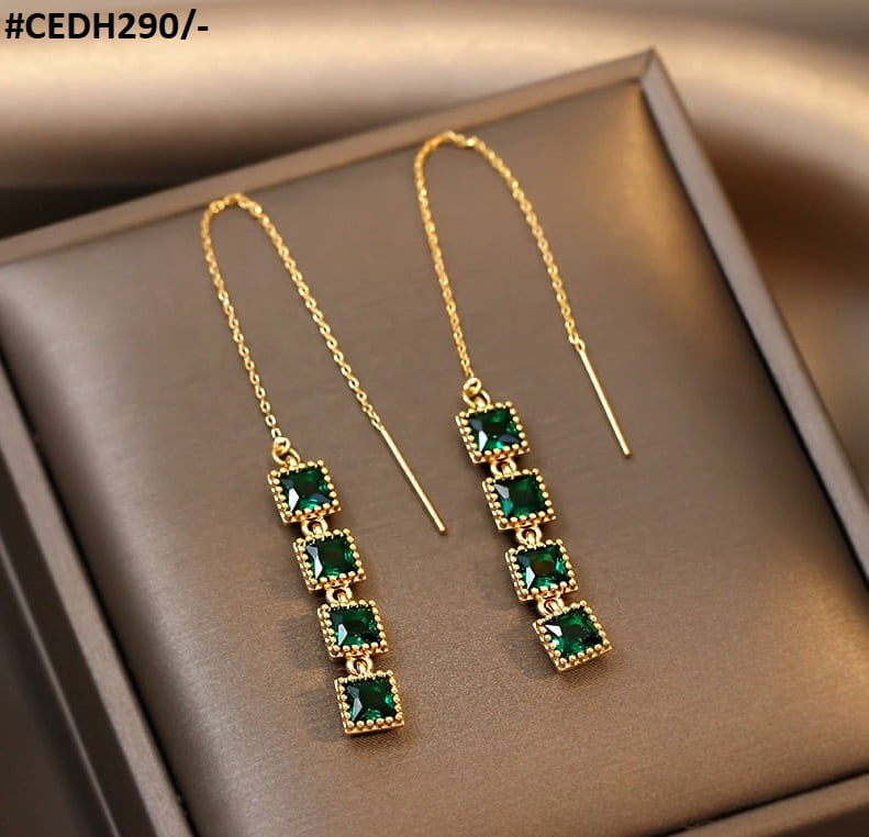 Square Drops Ear Earrings Pair