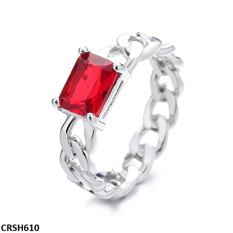 Szl Link Chain Square Ring