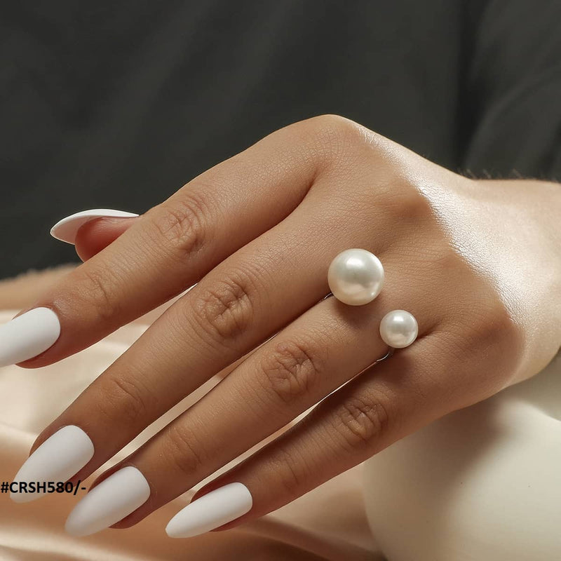 Lms Pearl Adjustable Ring