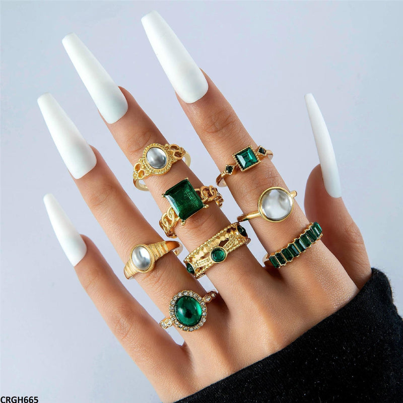 Antique 8 Midi Rings