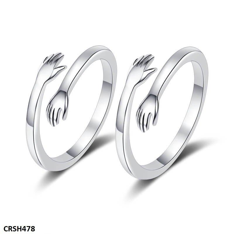 Hug Couple Ring Adjustable