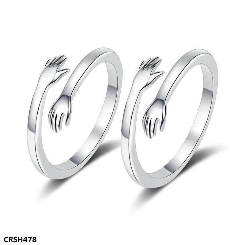 Hug Couple Ring Adjustable