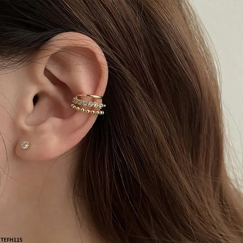 Peral Layered Single Ear Cuff