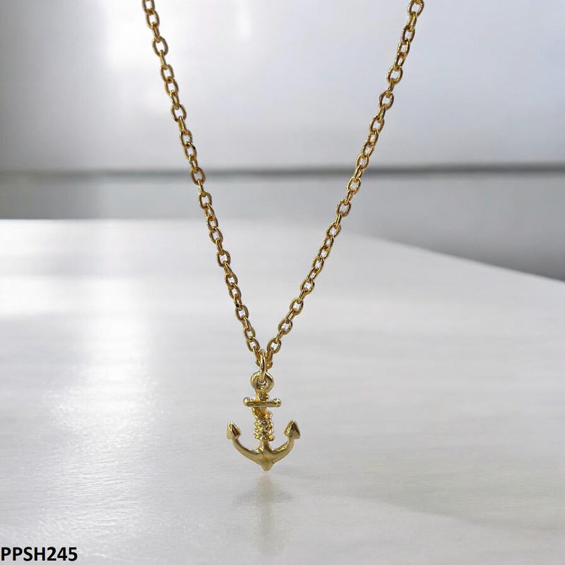 Anchor Pendant with Chain