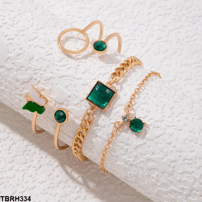 Butterfly/Square/Round Bracelet Set