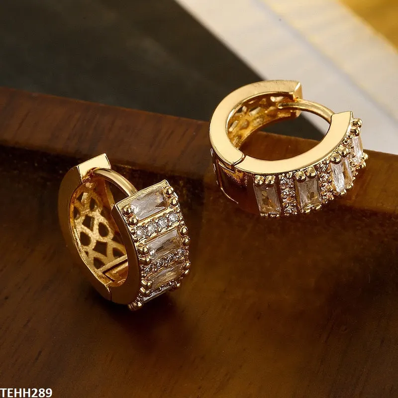 Round Ear Hoops Pair