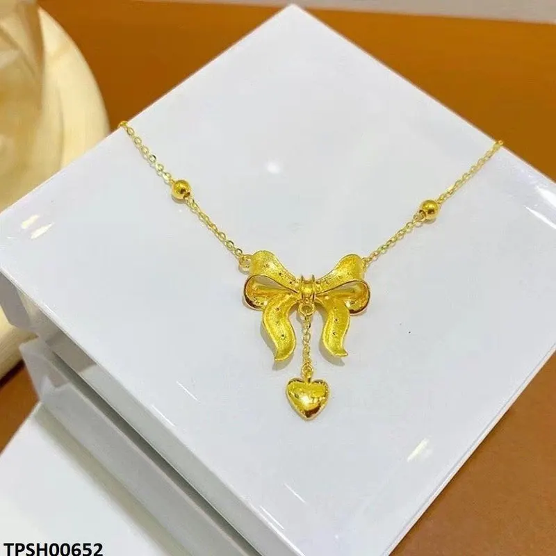 Bow/Heart Drop Pendant