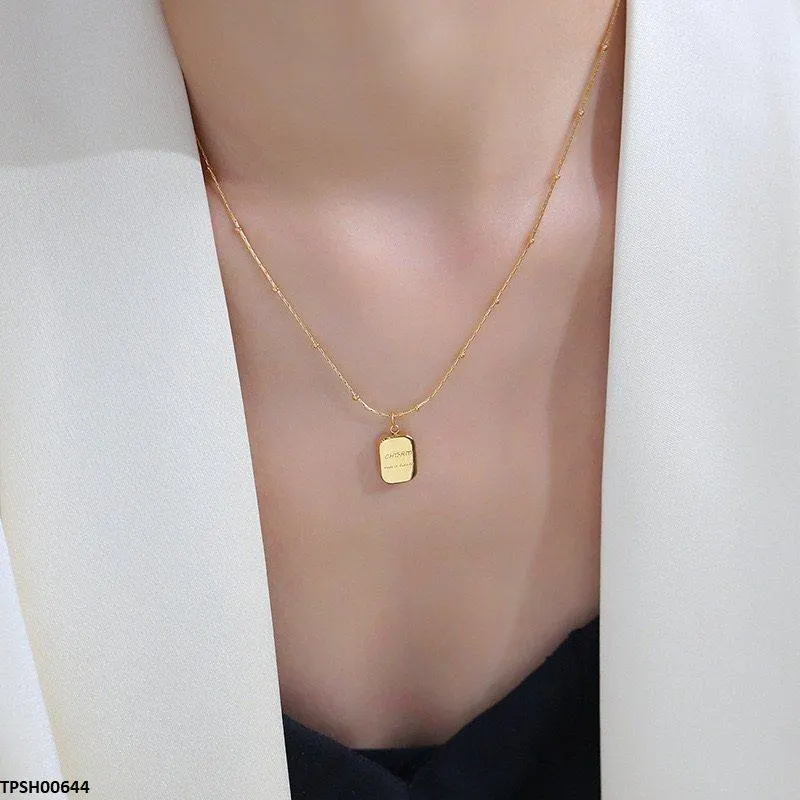 Stainless Steel Rectangle Pendant