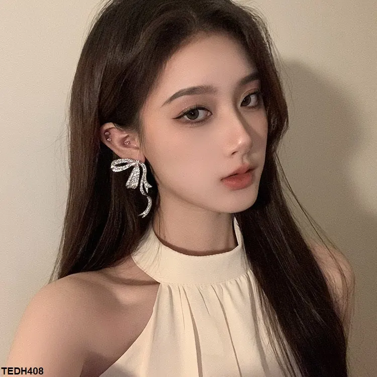 Bow Style Tale Drop Earrings