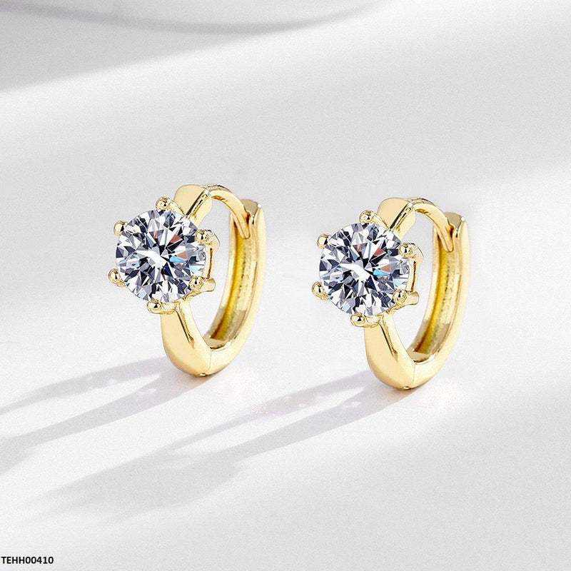 Round Ear Hoops Pair