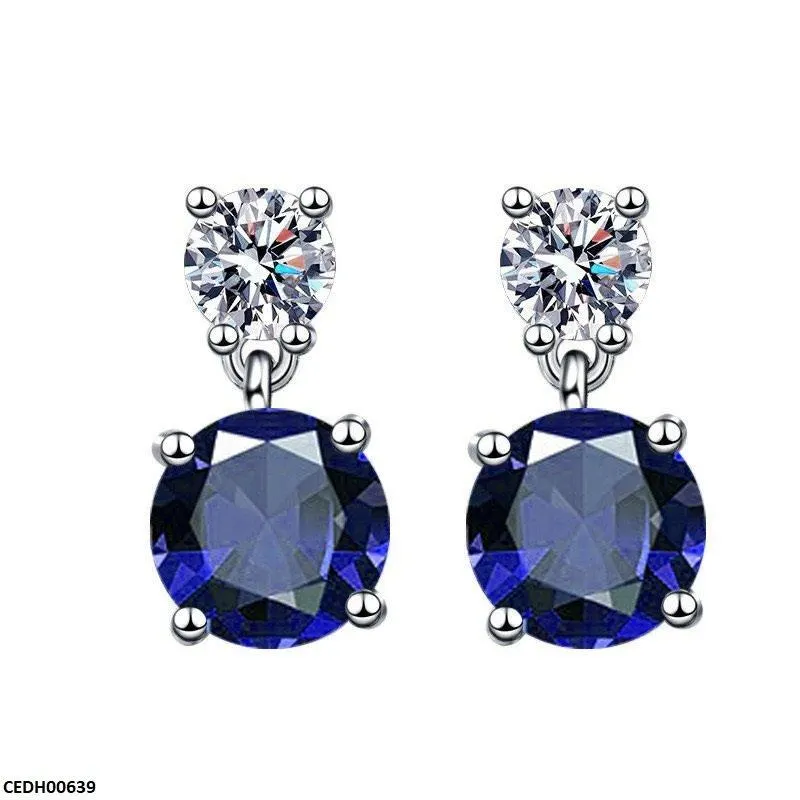 Double Round Drop Earring