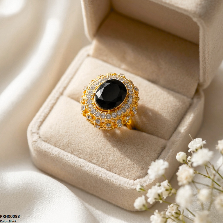 Oval Stone Ring Adjustable