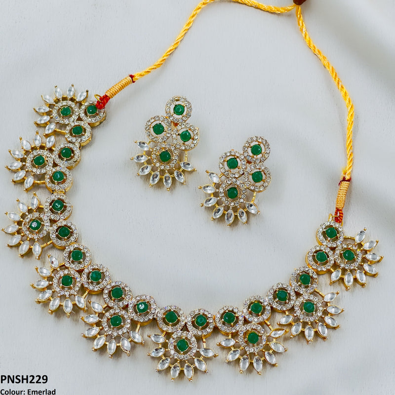 Round Pear Necklace Set