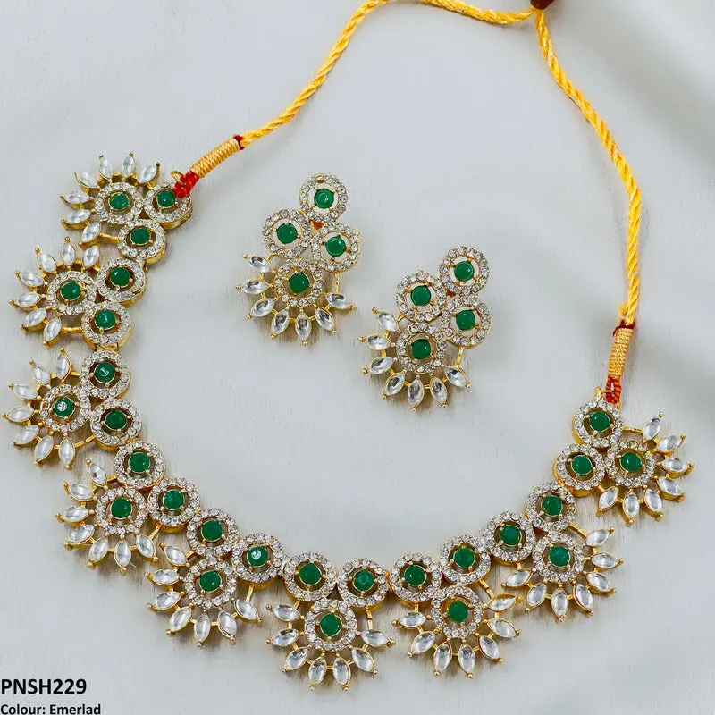 Round Pear Necklace Set