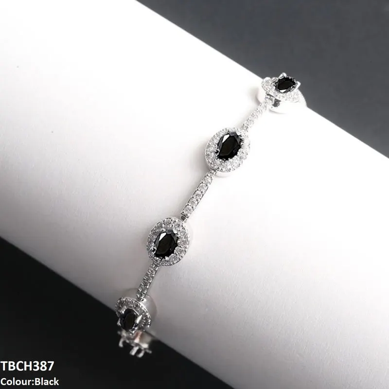 Blue Oval Join Bracelet Adjustable