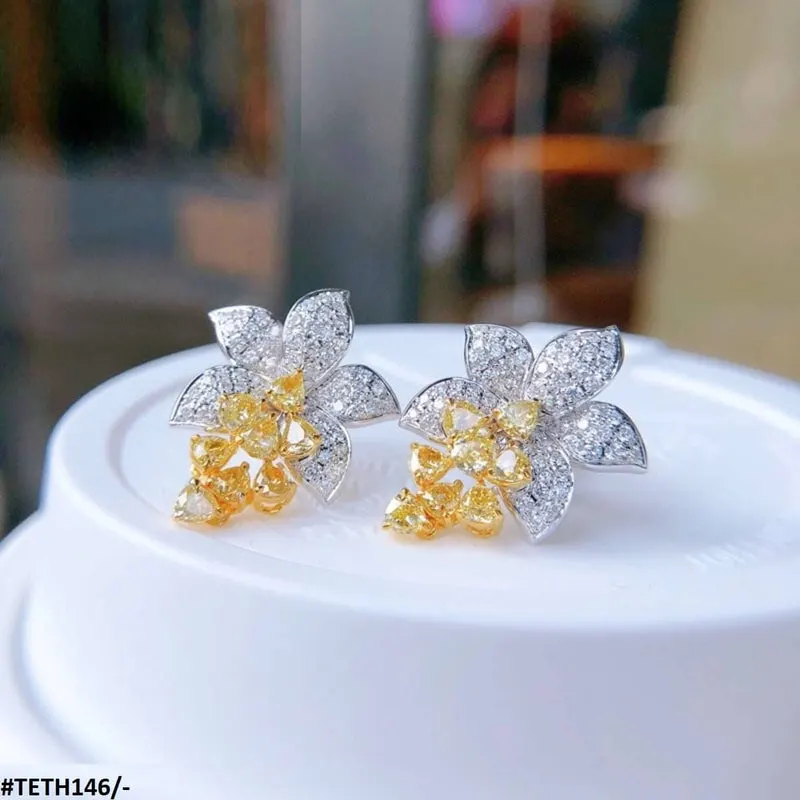 Flower Zircon Earrings