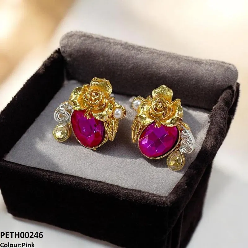 Oval Flower Tops Pair
