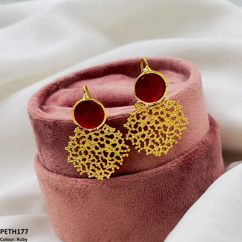 Round Ear Tops Pair