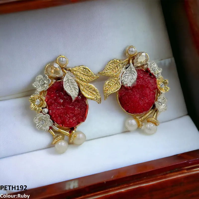 Oval Flower Tops Pair
