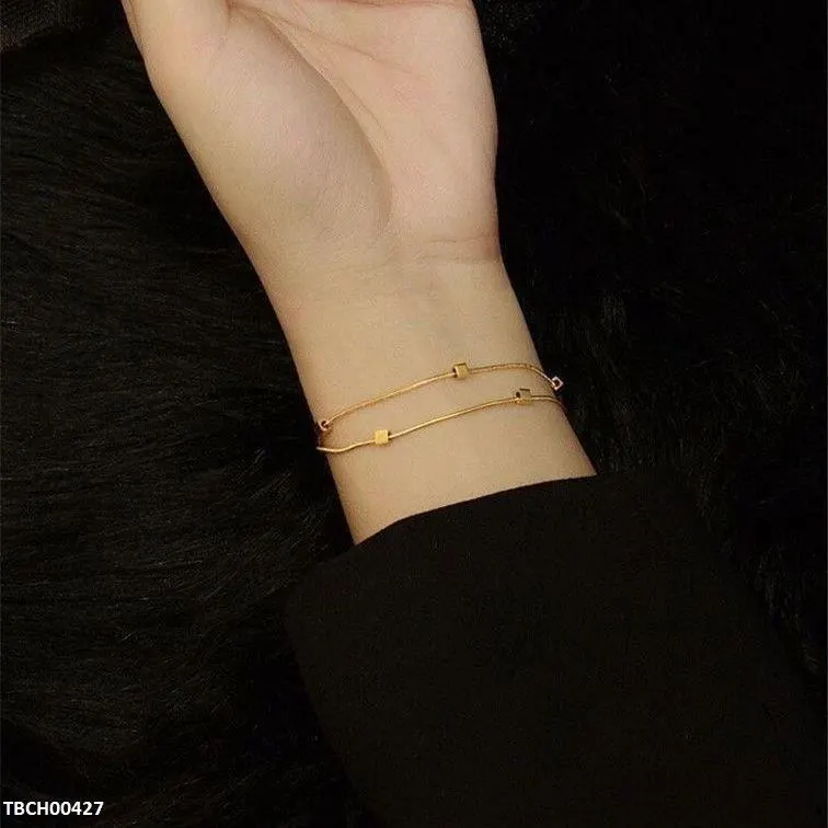 Stainless Steel Square Box Bracelet