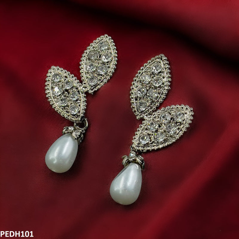 Double Tear/Pearl Drop Earrings