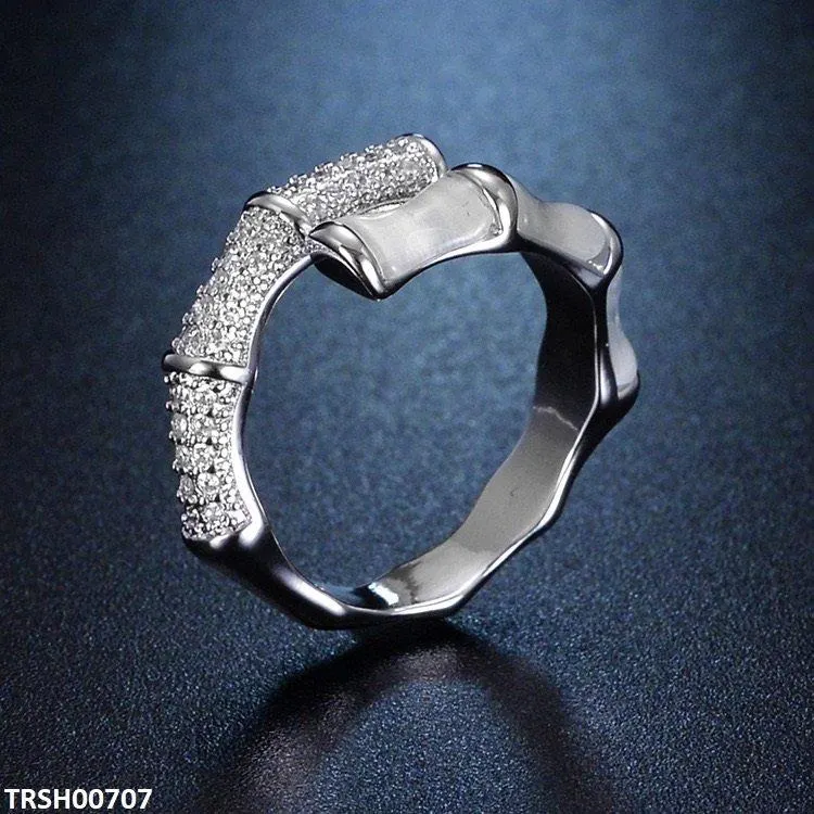 Stainless Steel Bamboo Ring Adjustable