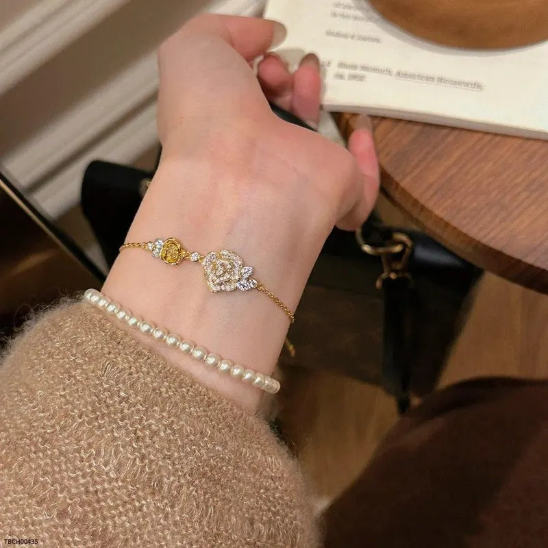 Gilded Roses Zircon Bracelet