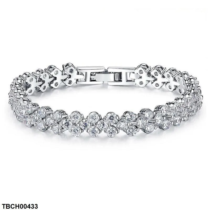 Round Stone V Shaped Bracelet