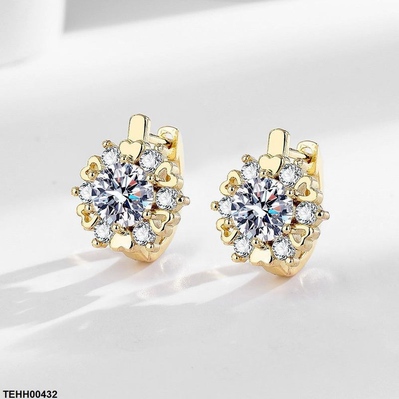 Flower Hoops Pair