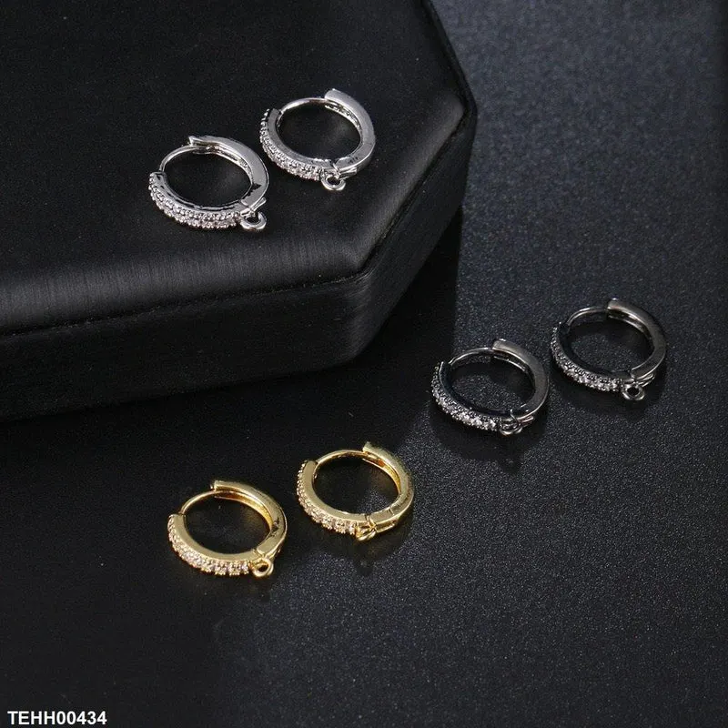 Round Ear Hoops Pair