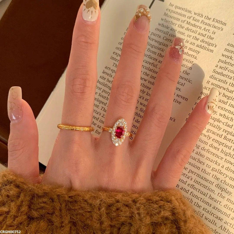 Oval Stone Adjustable Ring