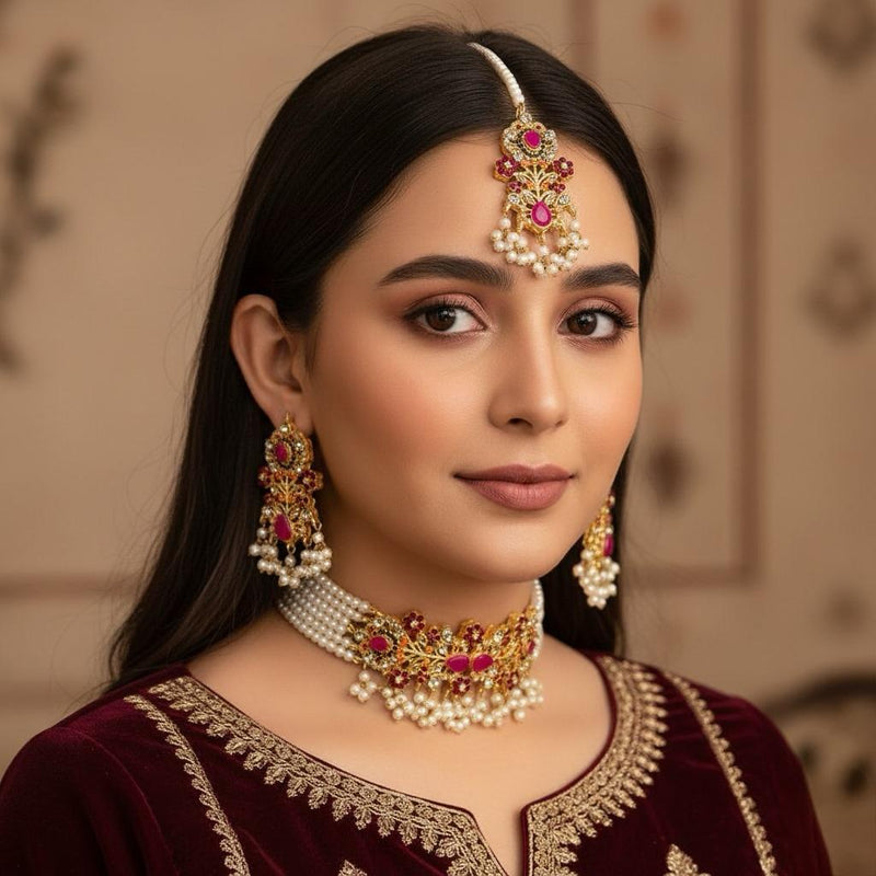 Flower Chokar Set