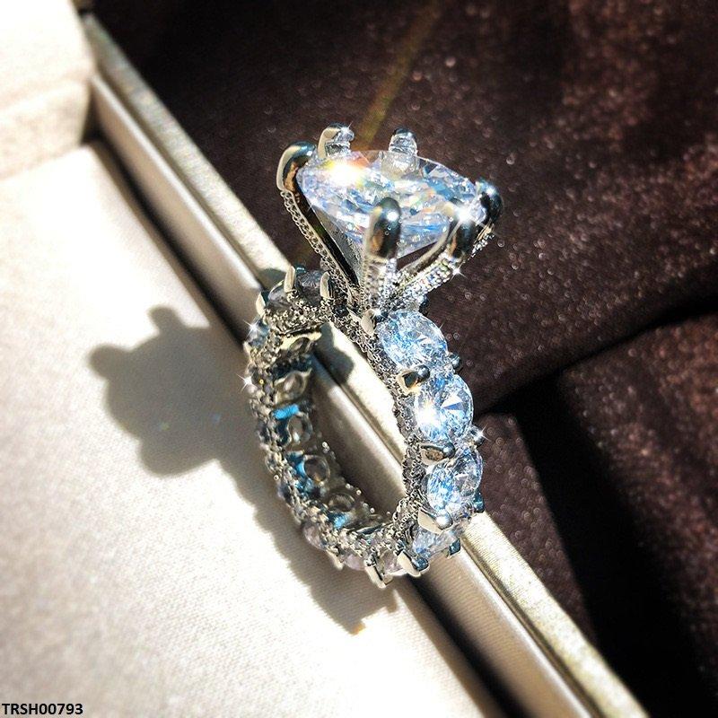Imp Round Cathedral Zircon Ring