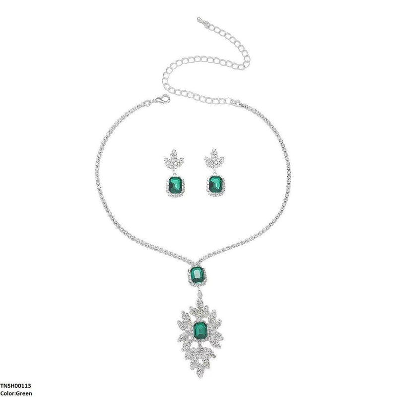 Celestial Square Drop Necklace Set