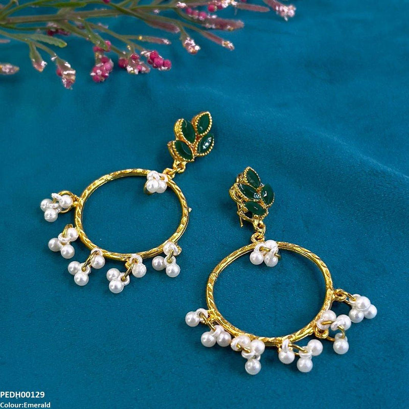 Tear Round Drop Earrings