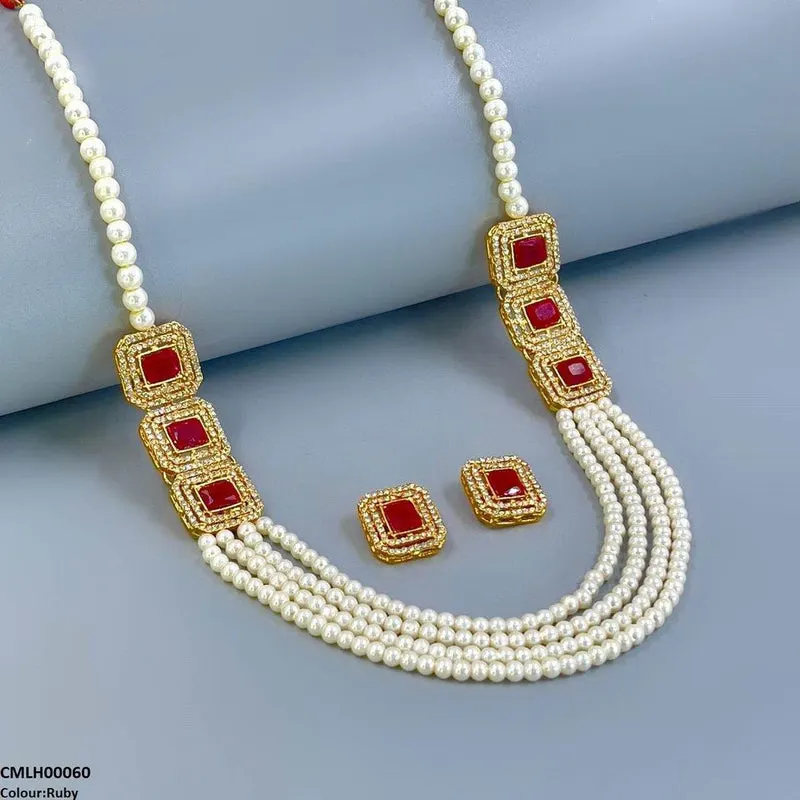 Rectangle Pearl Mala Set